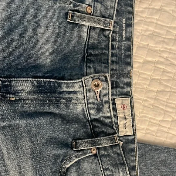 AG AG-ED Ex-Boyfriend Jeans Slouchy Slim with Distressed Finish - Picture 2 of 7